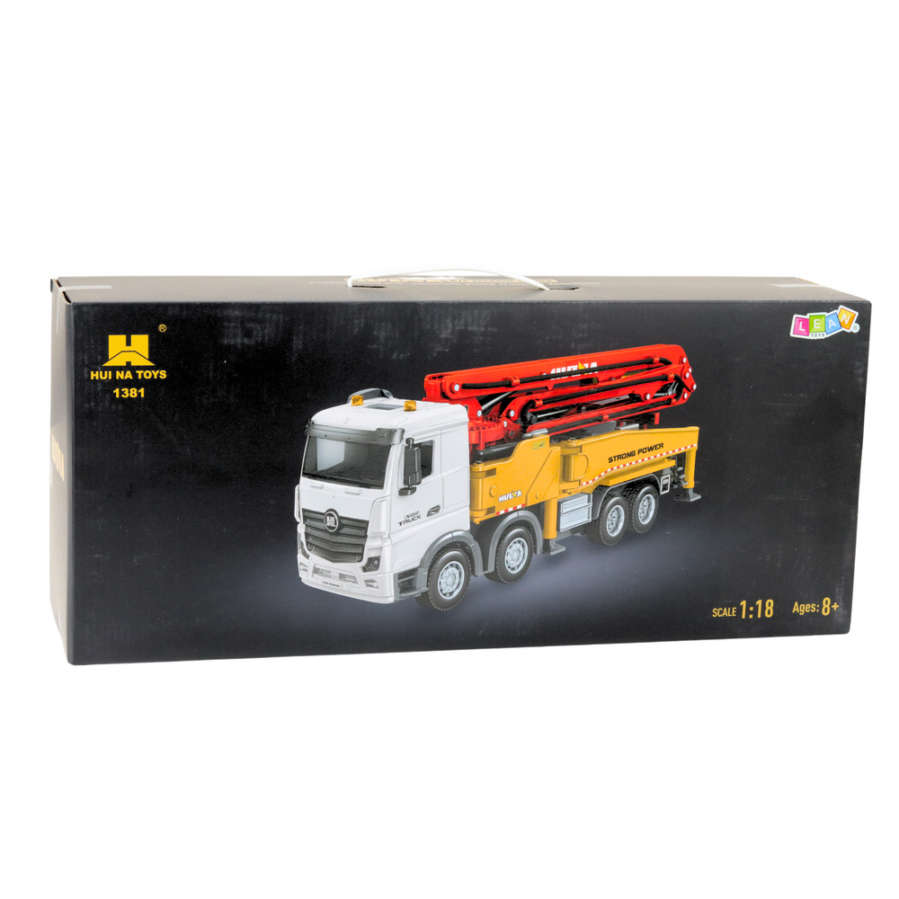 RC betonová čerpadla 1:18 – dálkové ovládání | Huina žlutá
