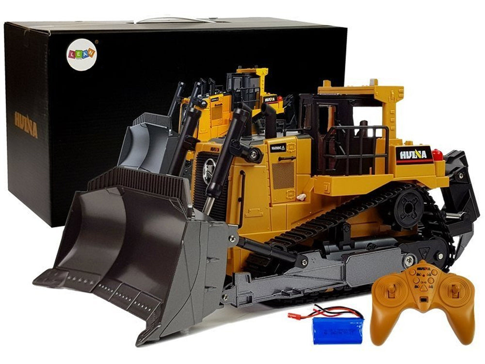 RC buldozer na dálkové ovládání 1:16 s pohyblivou radlicí – Huina