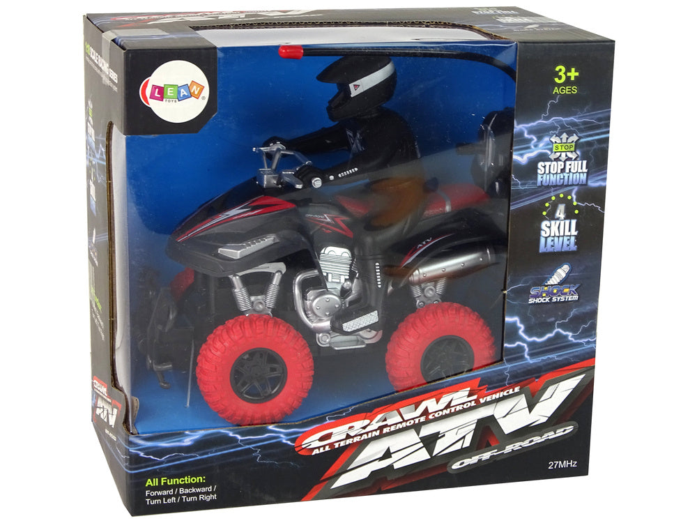RC čtyřkolka terénní 1:18 – s pilotem | černá červená