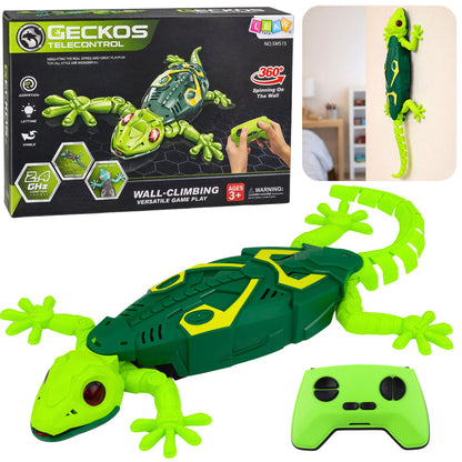 RC gekon lezoucí po stěně 360° – zelený
