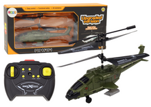 RC helikopter vojenský s gyroskopem – dálkové ovládání | zelený