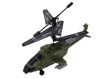RC helikopter vojenský s gyroskopem – dálkové ovládání | zelený