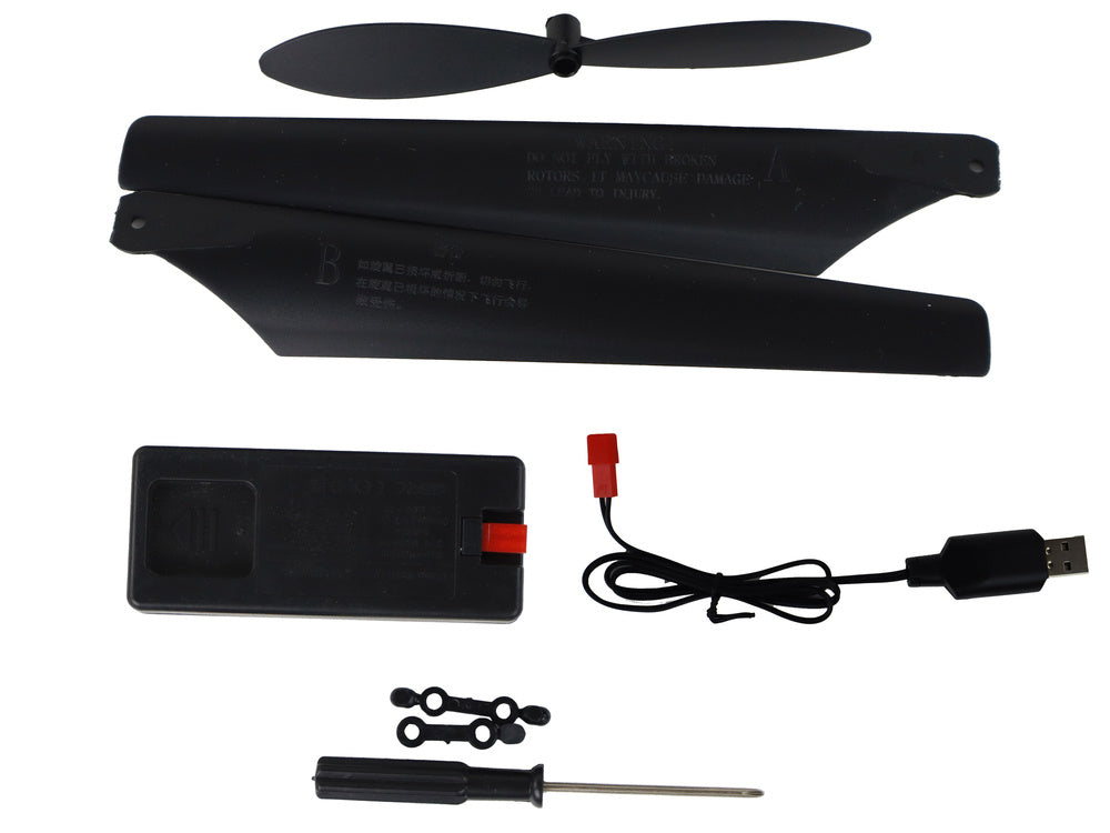 RC Helikoptéra 70cm s LED světly – červená na dálkové ovládání