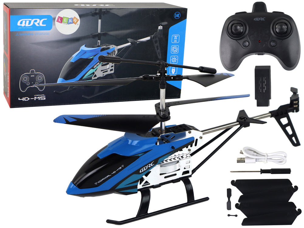 RC helikoptéra hliníková 2.4G – 15 min letu | modrá