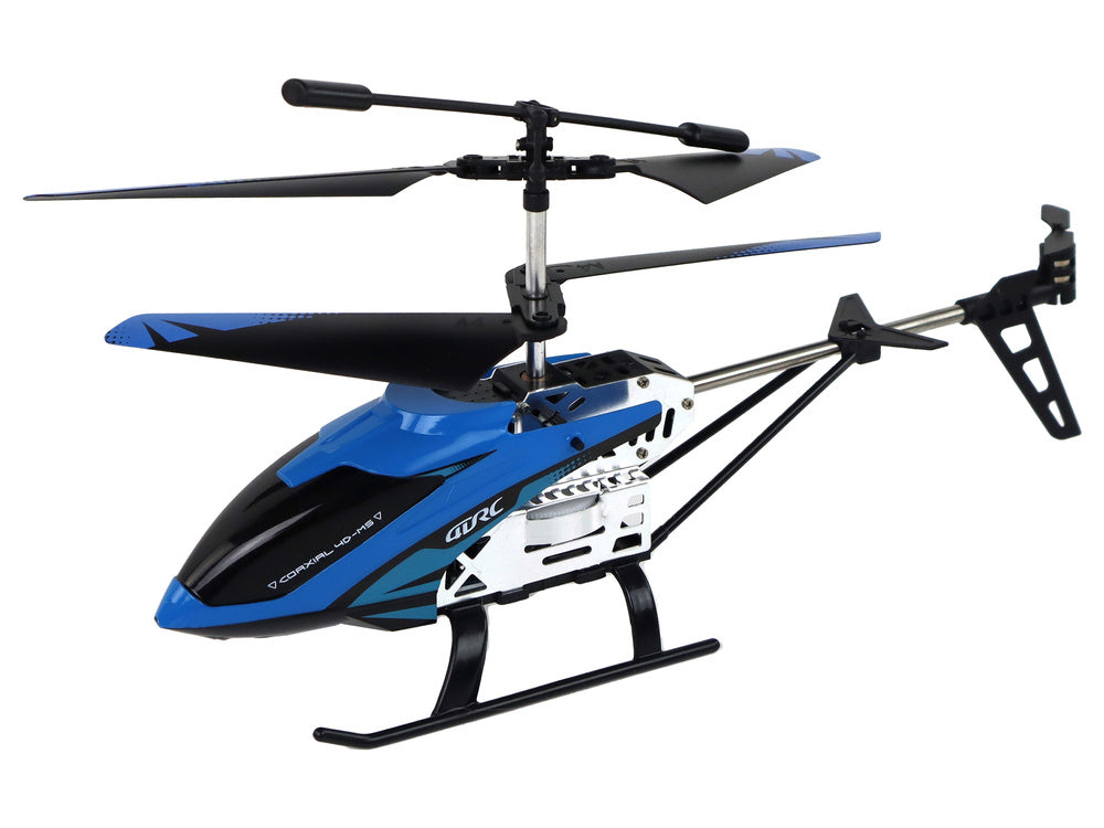 RC helikoptéra hliníková 2.4G – 15 min letu | modrá