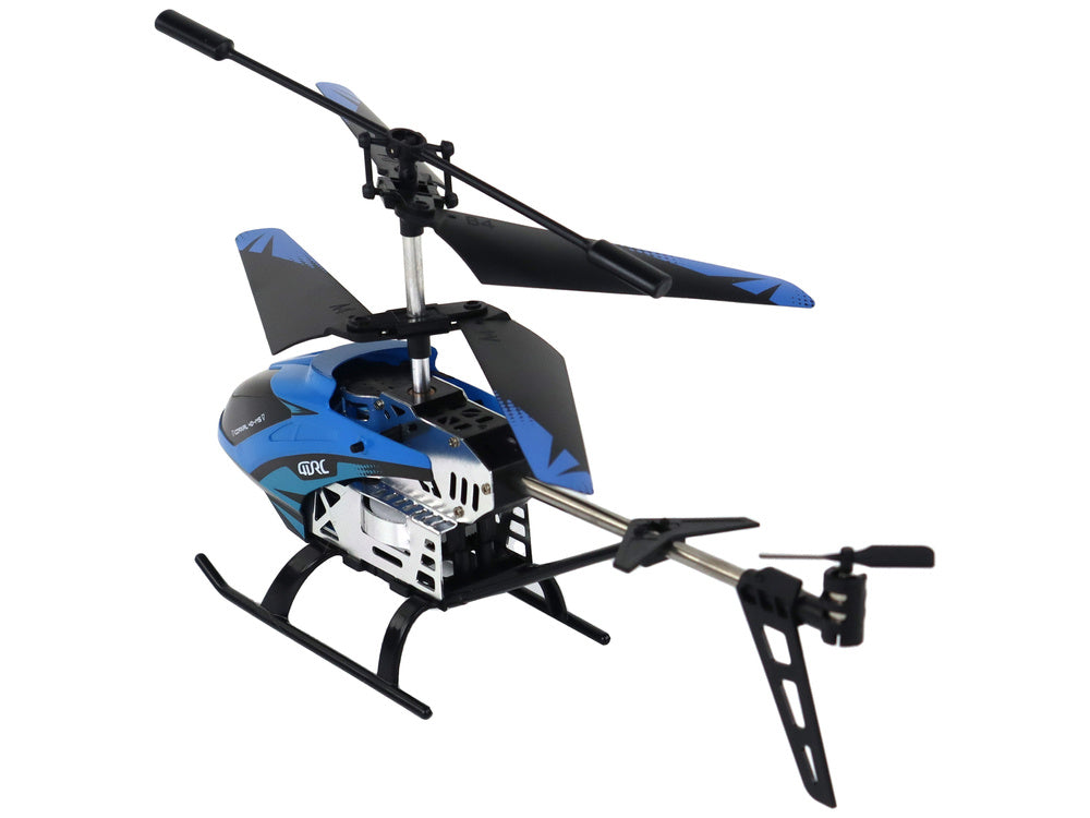 RC helikoptéra hliníková 2.4G – 15 min letu | modrá