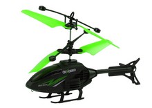 RC helikoptéra s gyroskopem a ovládáním rukou zelená