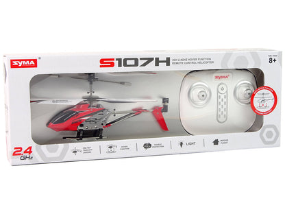 RC helikoptéra SYMA S107H – s gyroskopem 2,4GHz | červená