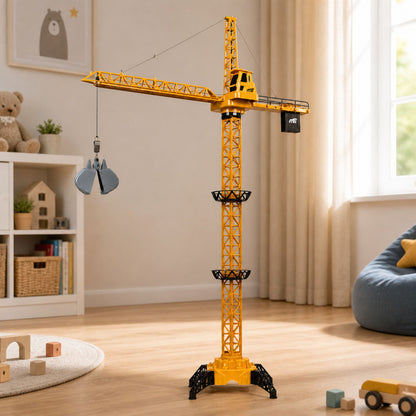 RC jeřáb stavební na dálkové ovládání s otočením 360° 71 cm