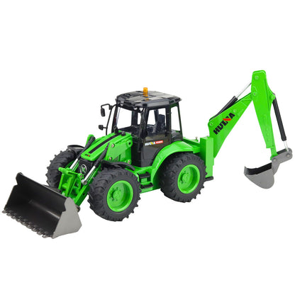 RC koparko-nakladač s osvětlením a zvuky pro děti od 8 let – Huina