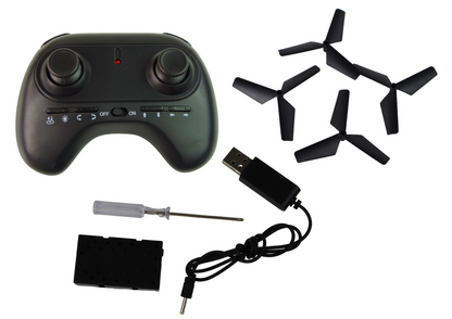RC letadlo dron s dálkovým ovládáním – LED světla | modré