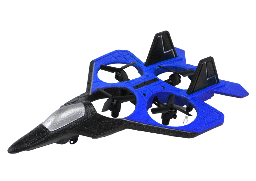 RC letadlo dron s dálkovým ovládáním – LED světla | modré