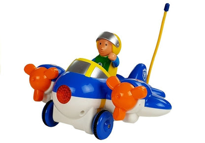 RC letadlo s pilotem a volantem pro děti od 3 let – modré