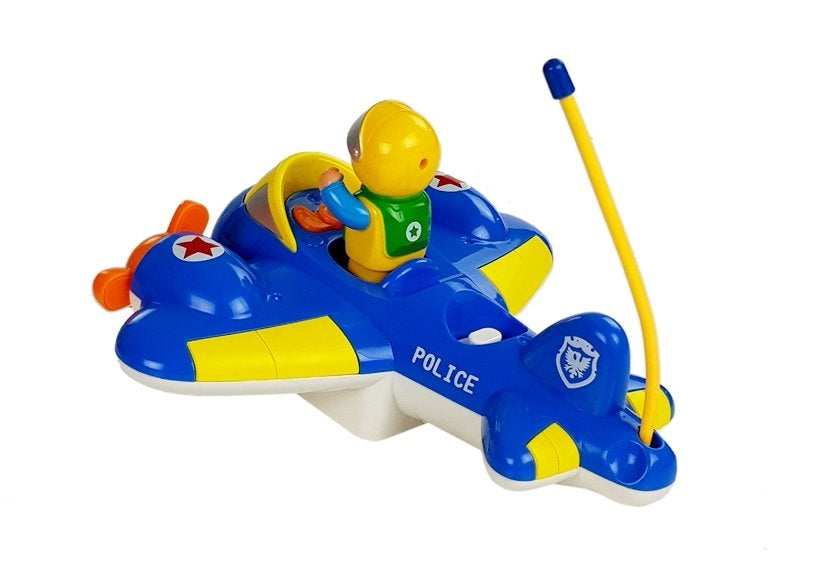 RC letadlo s pilotem a volantem pro děti od 3 let – modré