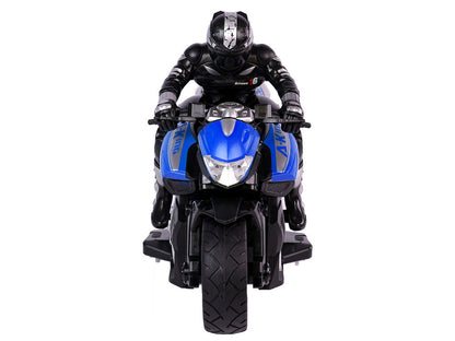 RC motocykl na dálkové ovládání 2.4G dosah 35m 1:10 modrý