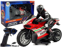 RC motocykl na dálkové ovládání 2.4G dosah 35m červený
