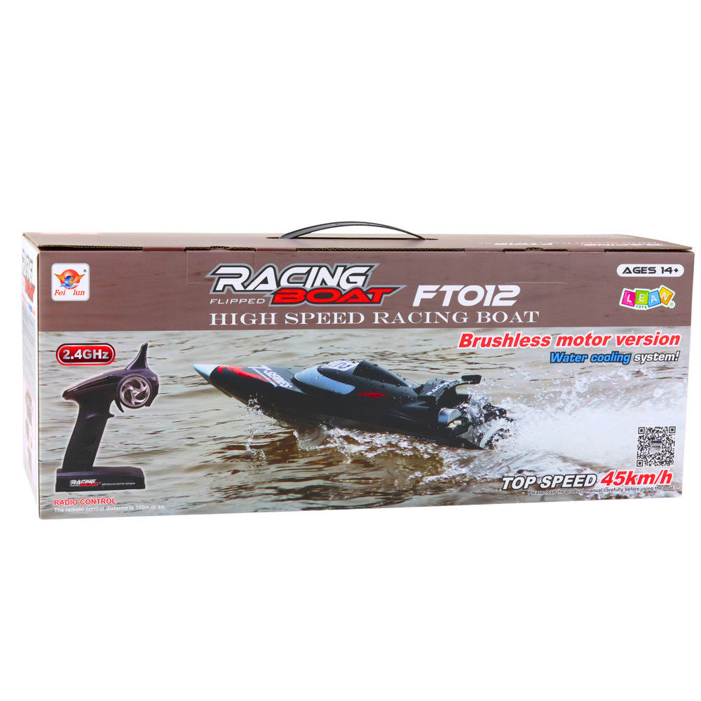 RC motorová loď FT012 na dálkové ovládání 50km/h černá