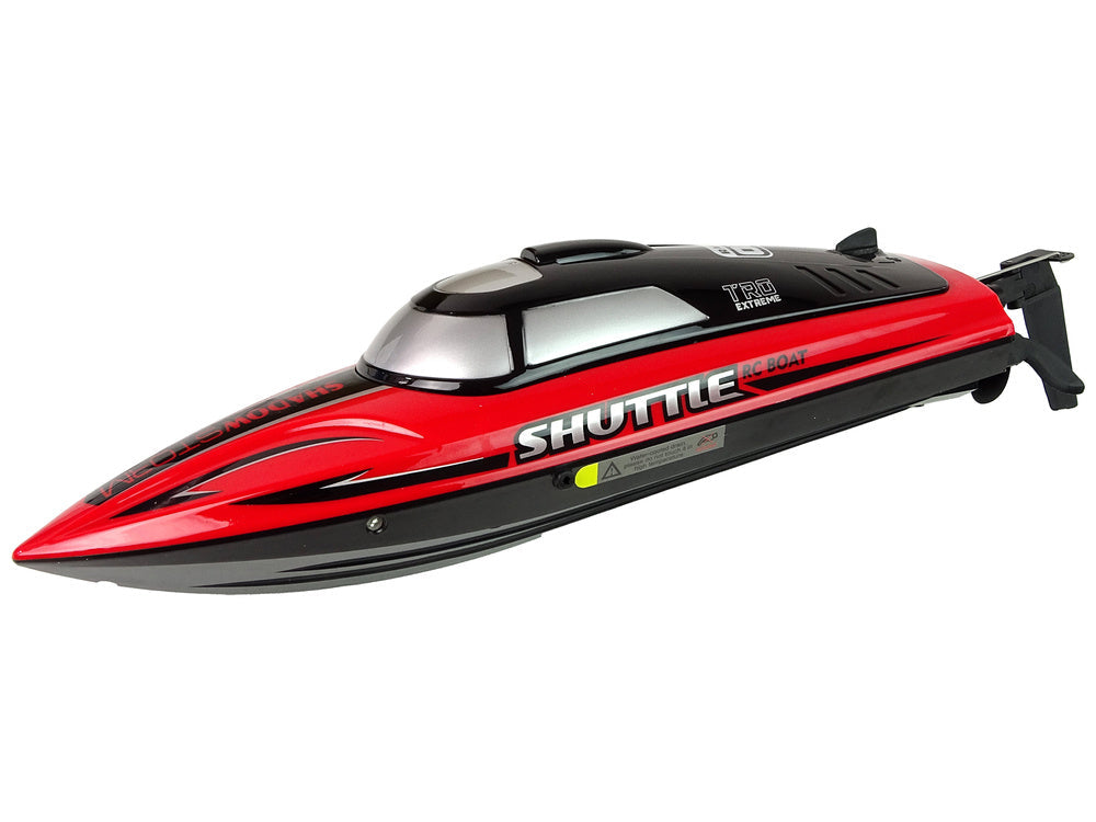 RC motorový člun 2,4G s dálkovým ovládáním 20 25 km/h červený