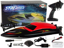 RC motorový člun 2,4G s dálkovým ovládáním 35 km/h červený