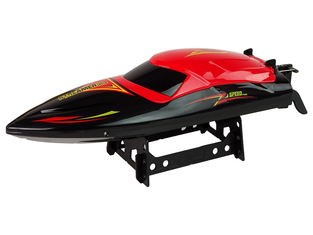 RC motorový člun 2,4G s dálkovým ovládáním 35 km/h červený