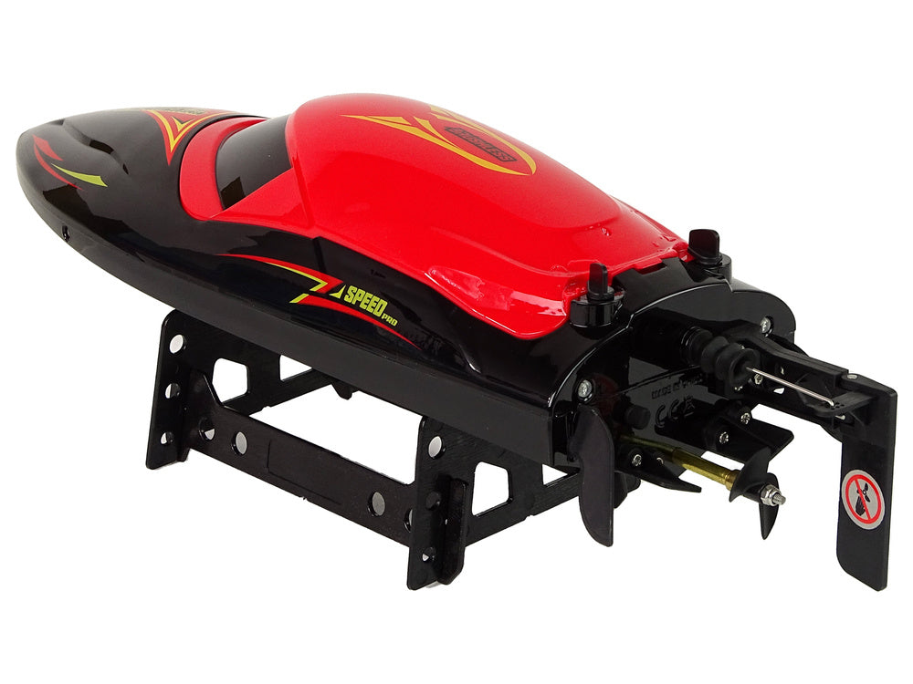 RC motorový člun 2,4G s dálkovým ovládáním 35 km/h červený