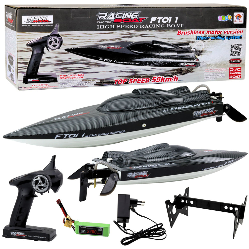 RC motorový člun FT011 – bezkartáčový 55km/h | s ovládáním