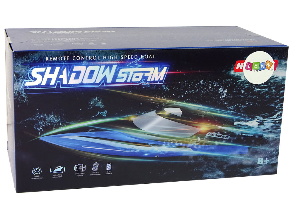 RC motorový člun na dálkové ovládání 2.4G 20 25 km/h červený