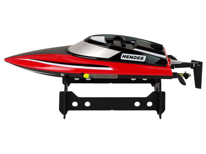 RC motorový člun na dálkové ovládání 2.4G 20 25 km/h červený