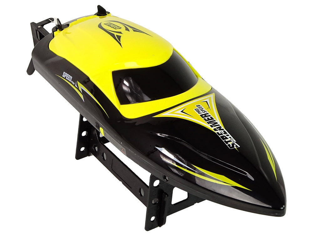 RC motorový člun na dálkové ovládání 2,4G 35 km/h žlutý