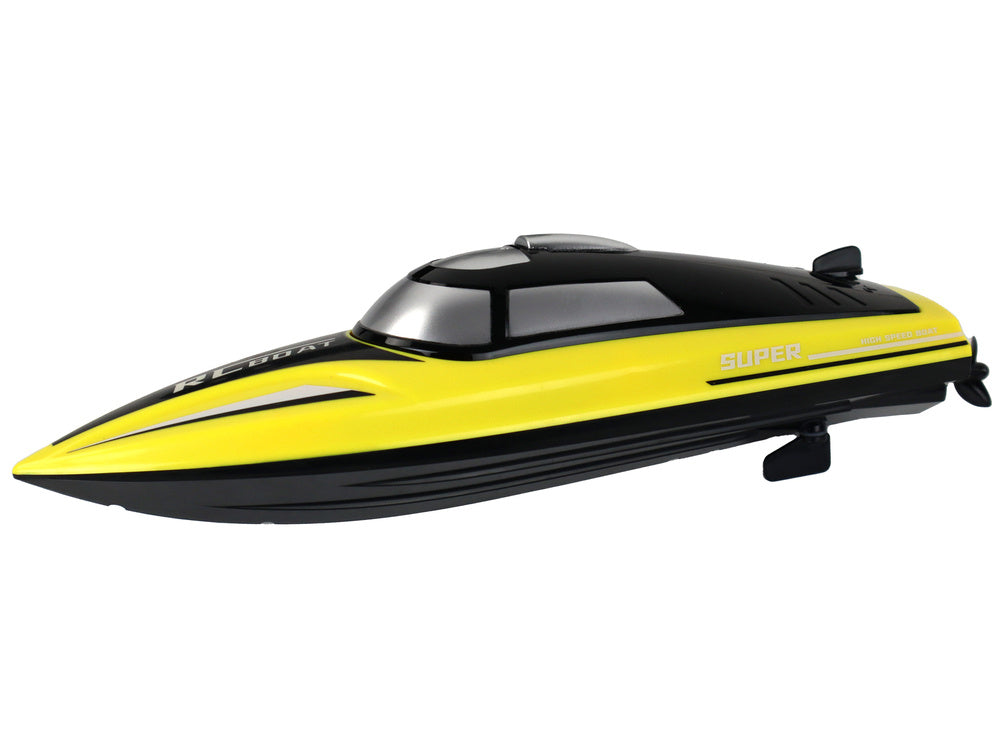 RC motorový člun na dálkové ovládání 2.4G žlutý – pro děti od 8 let