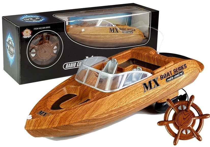 RC motorový člun na dálkové ovládání 27MHz s pilotem