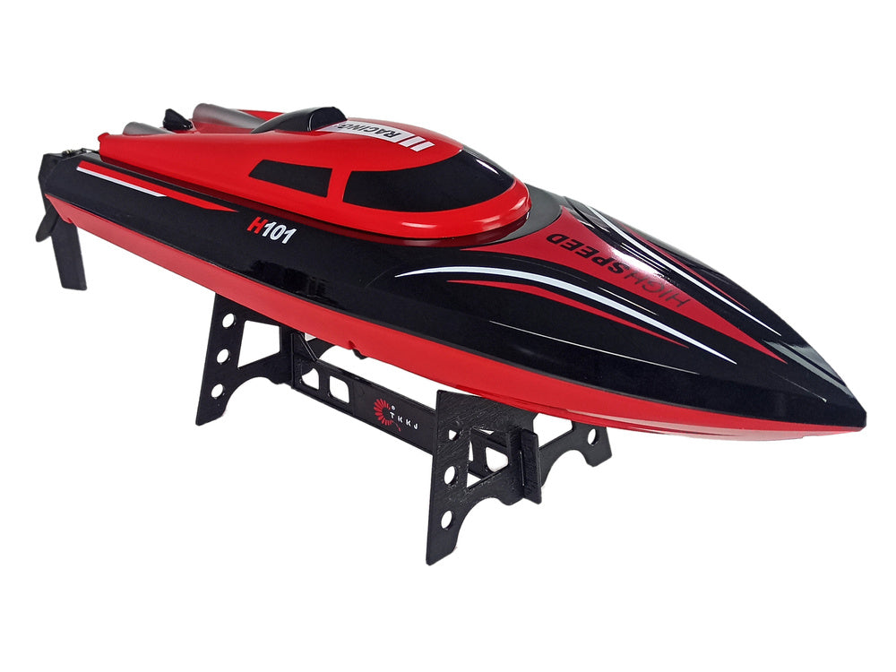 RC motorový člun na dálkové ovládání H101 1:48 2.4G 35 km/h červený