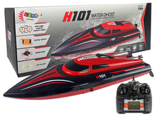 RC motorový člun na dálkové ovládání H101 1:48 2.4G 35 km/h červený