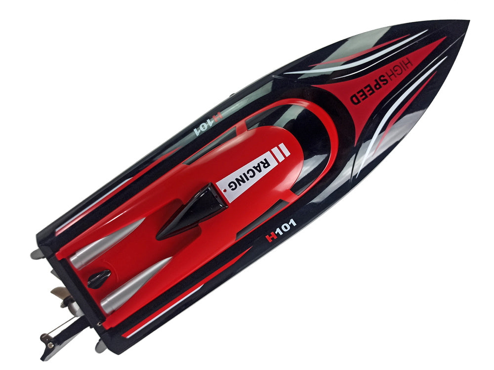 RC motorový člun na dálkové ovládání H101 1:48 2.4G 35 km/h červený