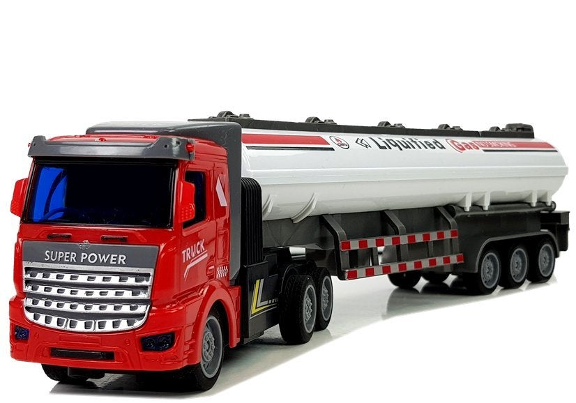 RC nákladní auto cisterna na dálkové ovládání 1:48 bílá