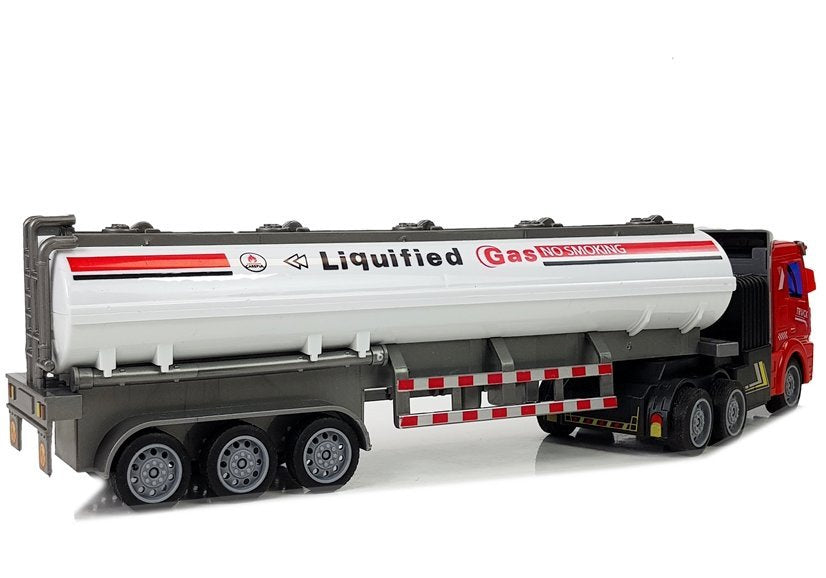RC nákladní auto cisterna na dálkové ovládání 1:48 bílá