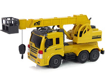 RC nákladní auto s jeřábem 1:20 pilot 2,4G zvuk světla žluté