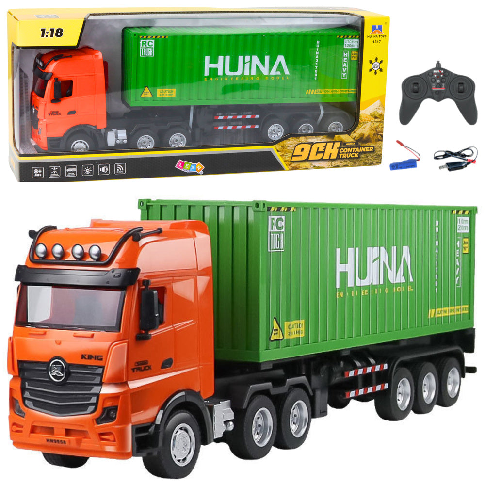 RC nákladní auto s kontejnerem 1:18 – Huina | zelená