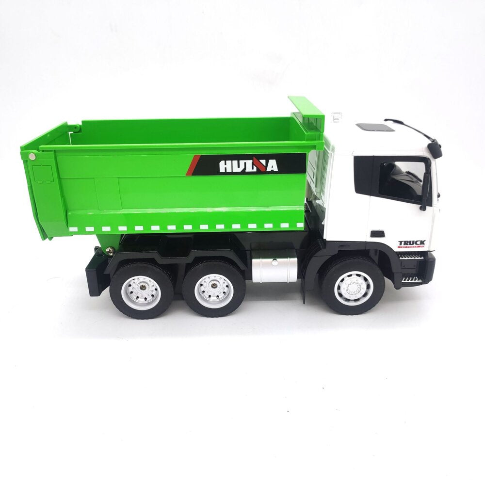 RC nákladní auto s vyklápěcím kontejnerem 1:18 zelené