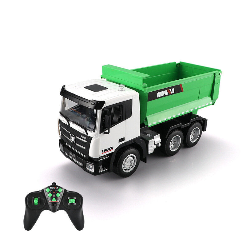 RC nákladní auto s vyklápěcím kontejnerem 1:18 zelené
