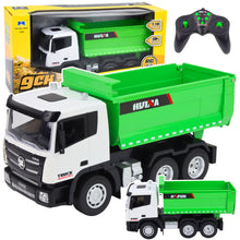 RC nákladní auto s vyklápěčkou zelené 1:18 – Huina