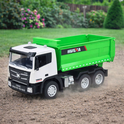RC nákladní auto s vyklápěčkou zelené 1:18 – Huina