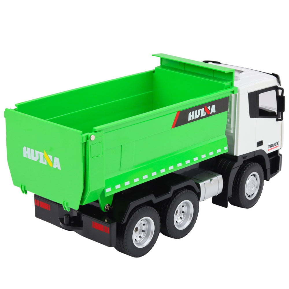 RC nákladní auto s vyklápěčkou zelené 1:18 – Huina