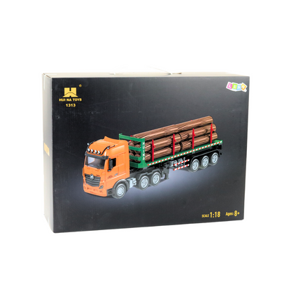 RC nákladní auto transporter dřeva 1:18 – se světly | Huina