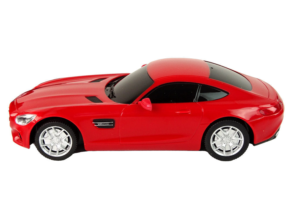 RC odtahové vozidlo s autíčkem Mercedes Benz 1:26 červené