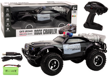 RC Policejní auto 1:8 – terénní na dálkové ovládání | černé