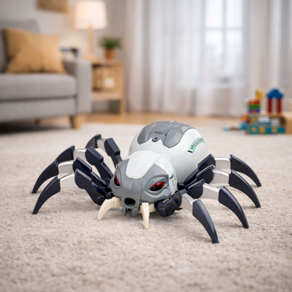 RC robot pavouk na dálkové ovládání s kouřovým efektem, světly a zvuky