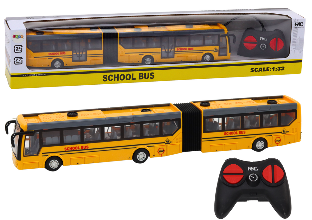 RC školní autobus na dálkové ovládání 1:32 žlutý