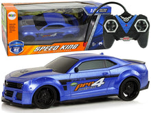 RC sportovní auto 1:24 s ovladačem a tónovanými skly modré