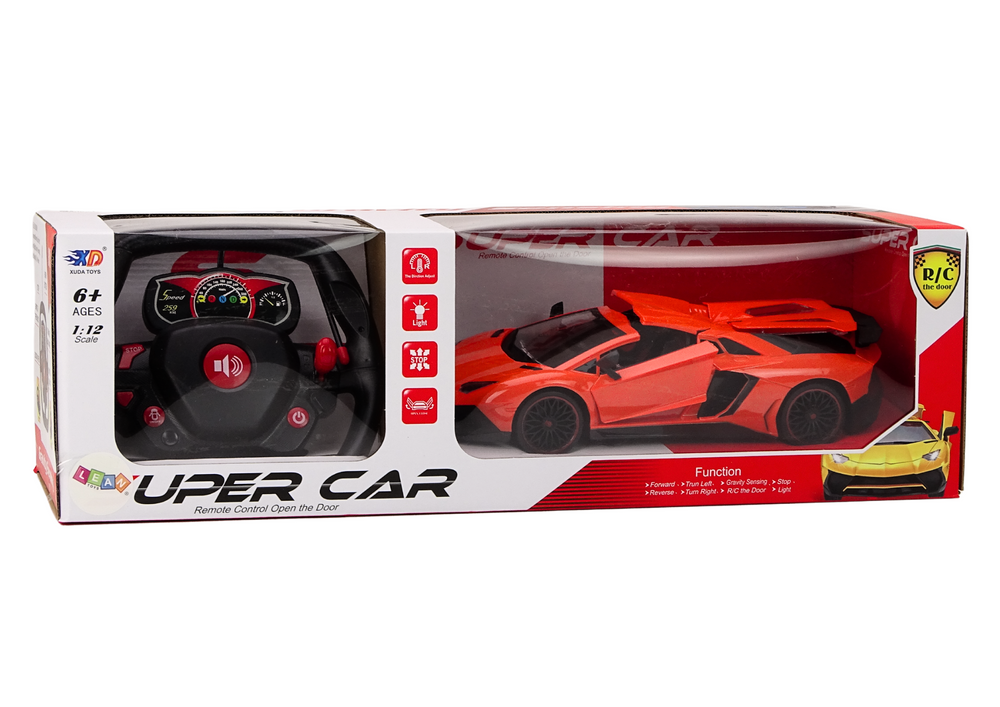 RC sportovní auto na dálkové ovládání 1:12 otvírací dveře oranžové